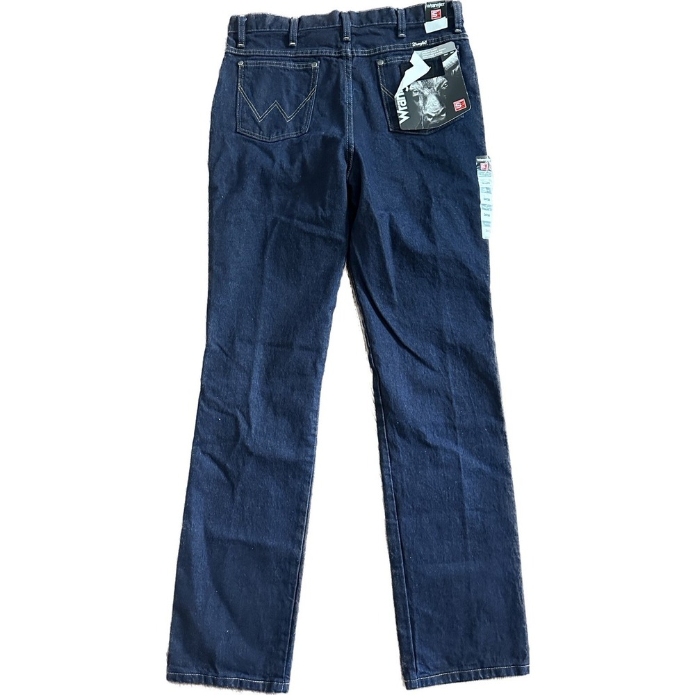 Wrangler Cowboy Cut Silver Edition Slim Fit Dark Denim Jean Men's 34x36 - Picture 2 of 9